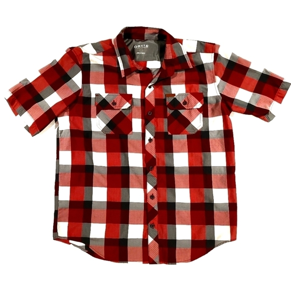Orvis Other - ORVIS Red Plaid Button Down Fishing Shirt